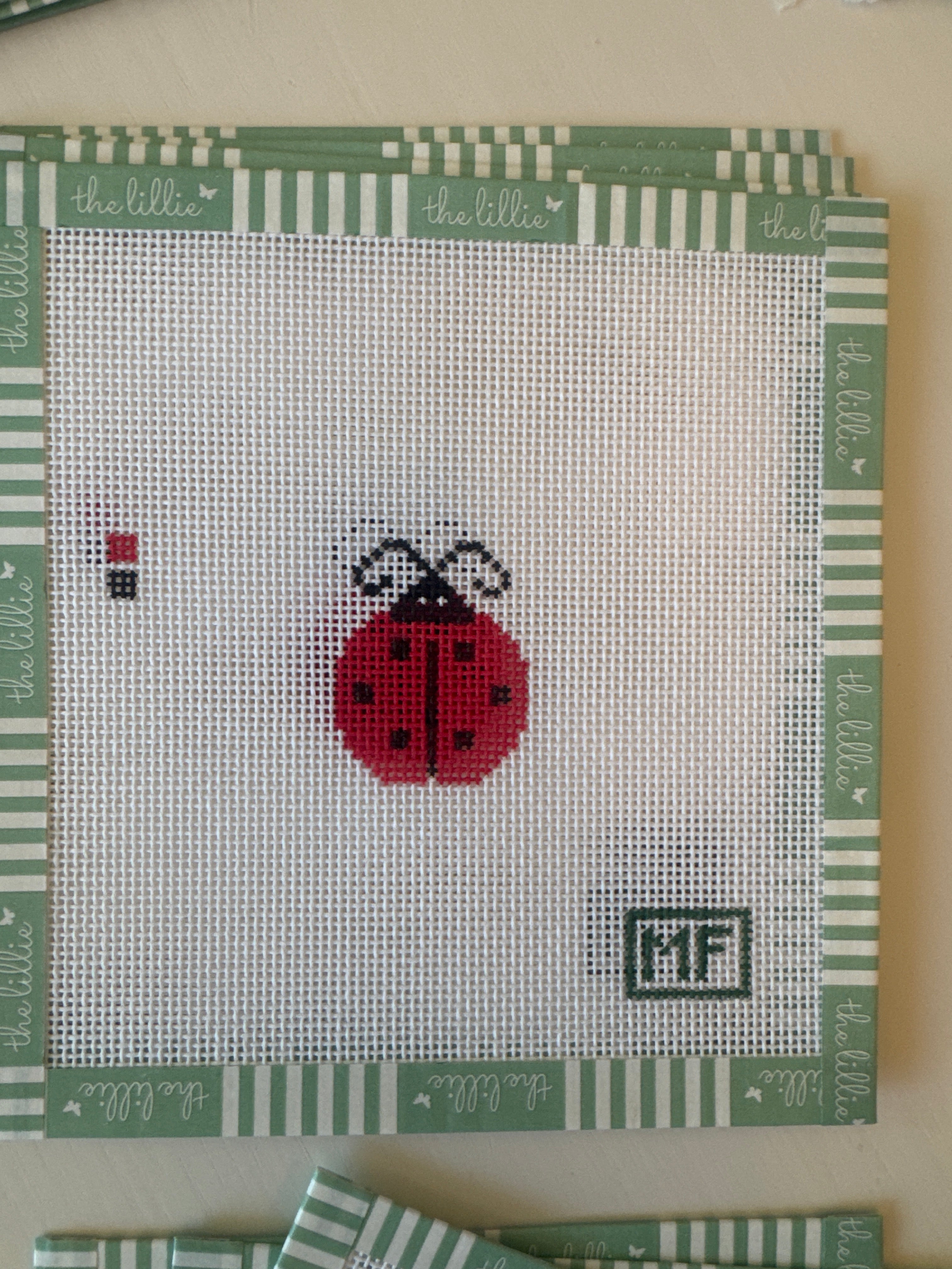 Ladybug Mini – Hot Pink | Needlepoint Canvas