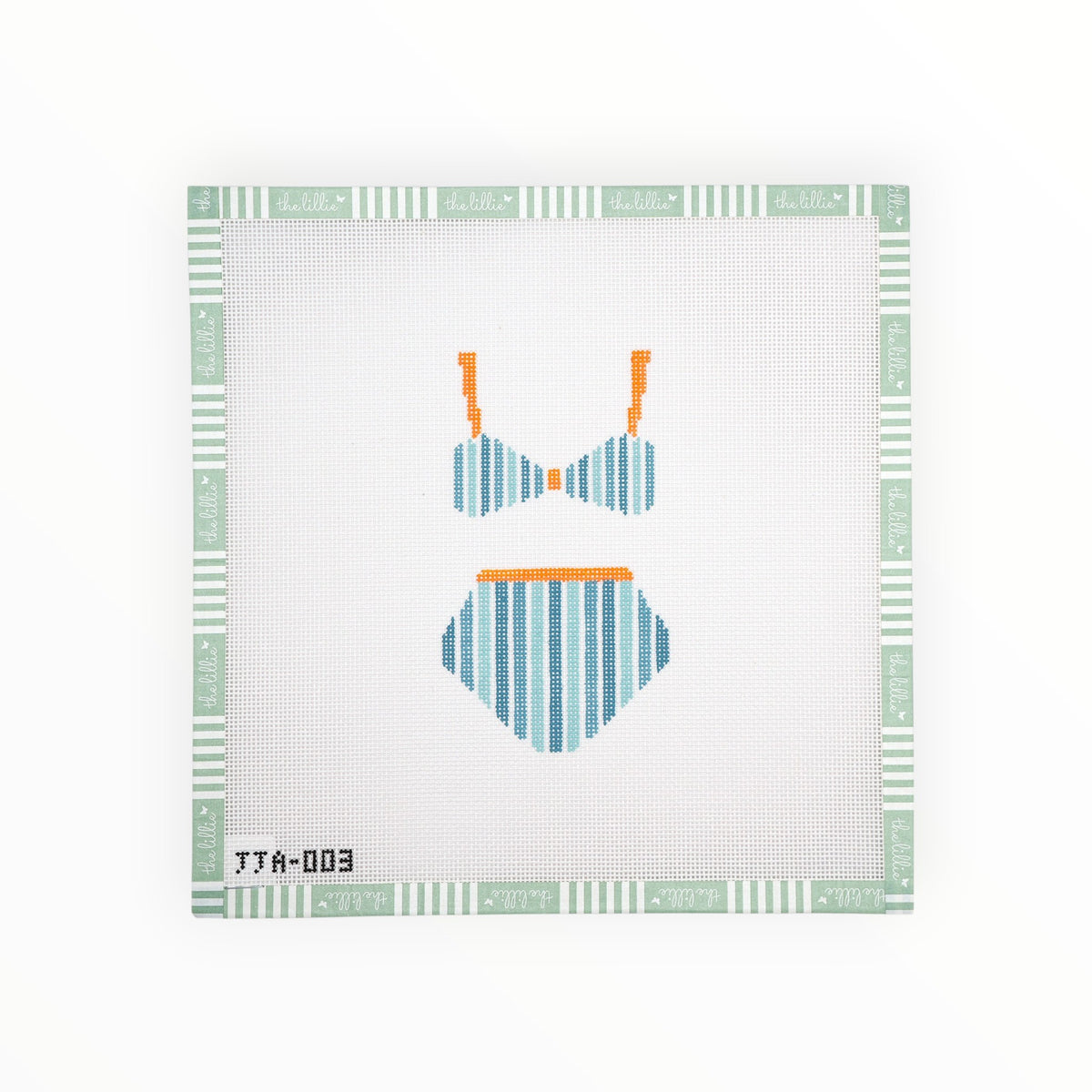 Bikini (Striped) needlepoint canvas by JJ
