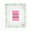 Not Yours Luggage Tag needlepoint canvas by 4stitchesandgiggles
