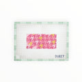Pink Houndstooth Insert needlepoint canvas by The Gingham Stitchery