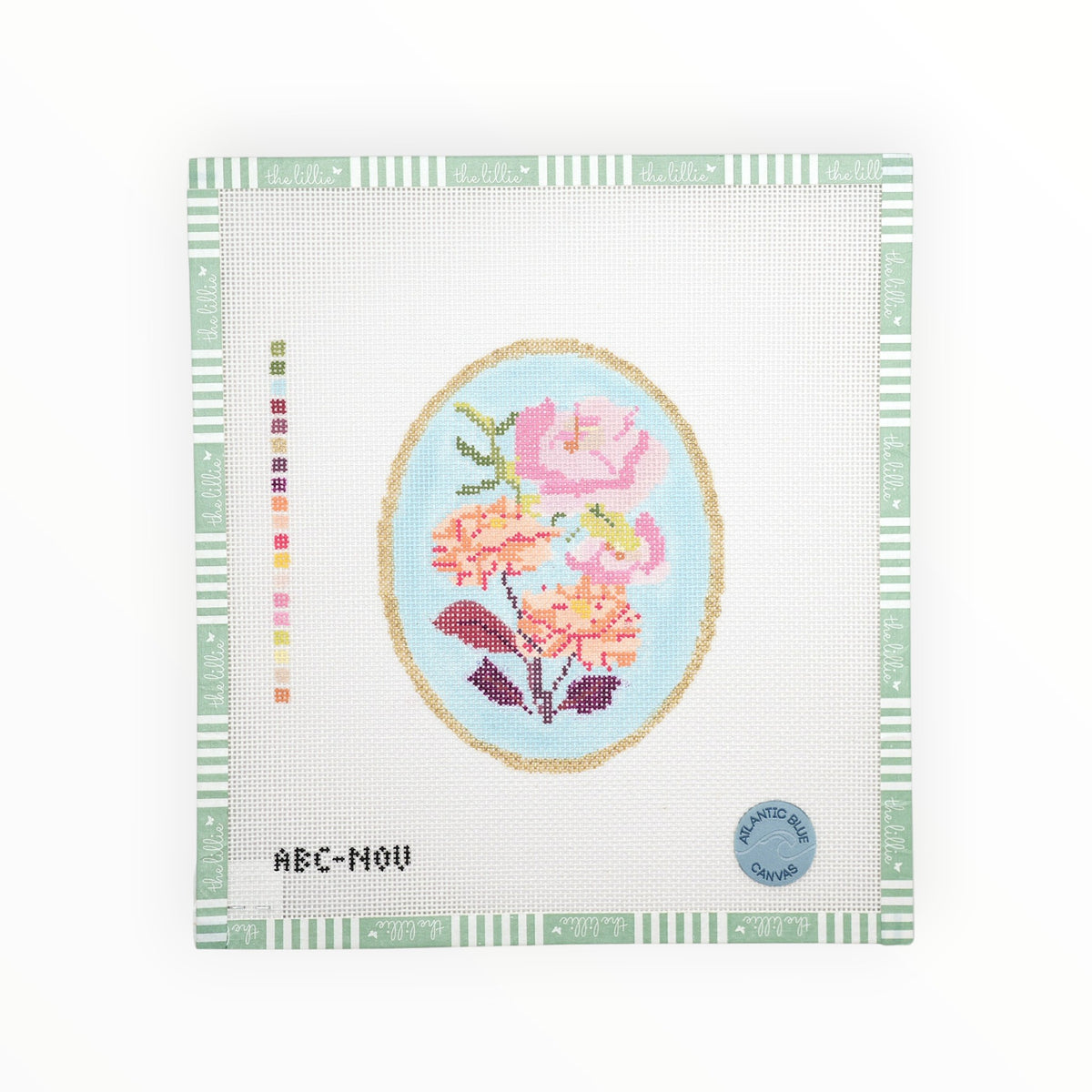 November Birth Flowers needlepoint canvas by Atlantic Blue Canvas