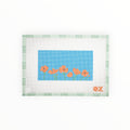 Blue Poppies Eyeglass Case needlepoint canvas by Oz Needle and Thread
