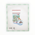 Mini Stocking - Forest Animal Tree needlepoint canvas by Susan Roberts Needlepoint