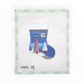 Mini Stocking - Lighthouse needlepoint canvas by Susan Roberts Needlepoint