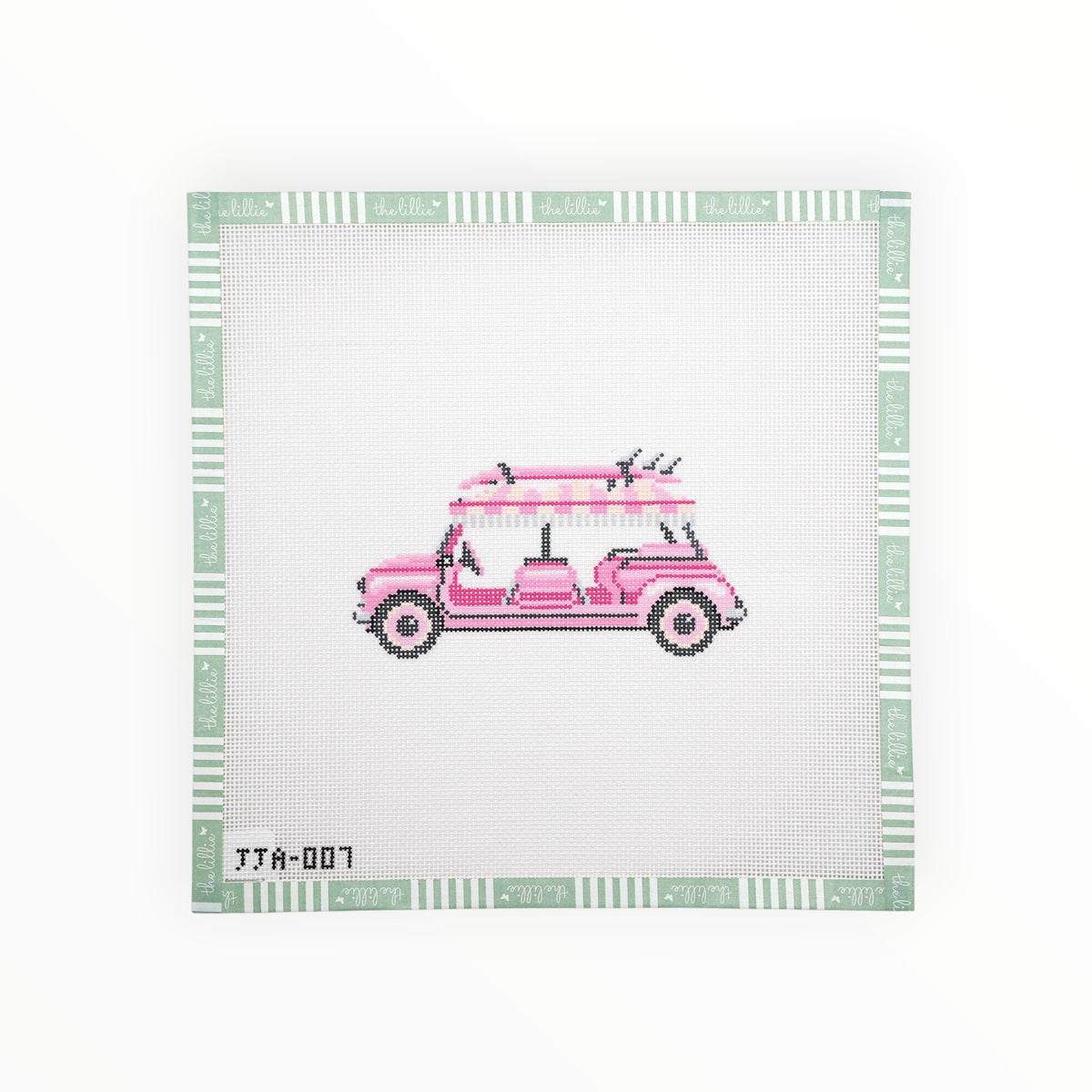 Miramar Car needlepoint canvas by JJ