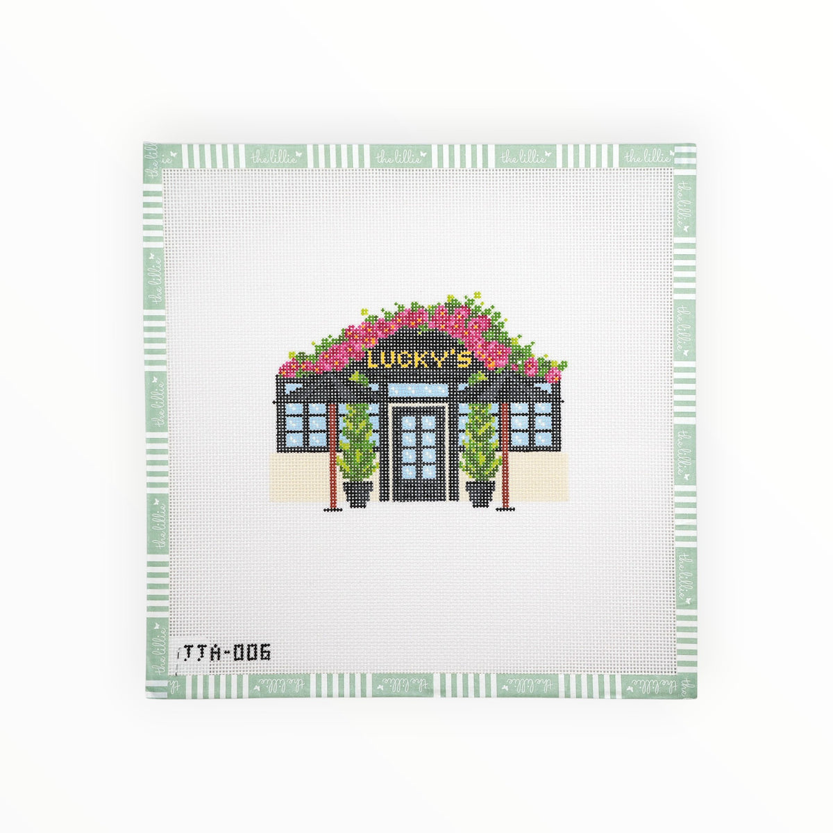 Lucky's needlepoint canvas by JJ