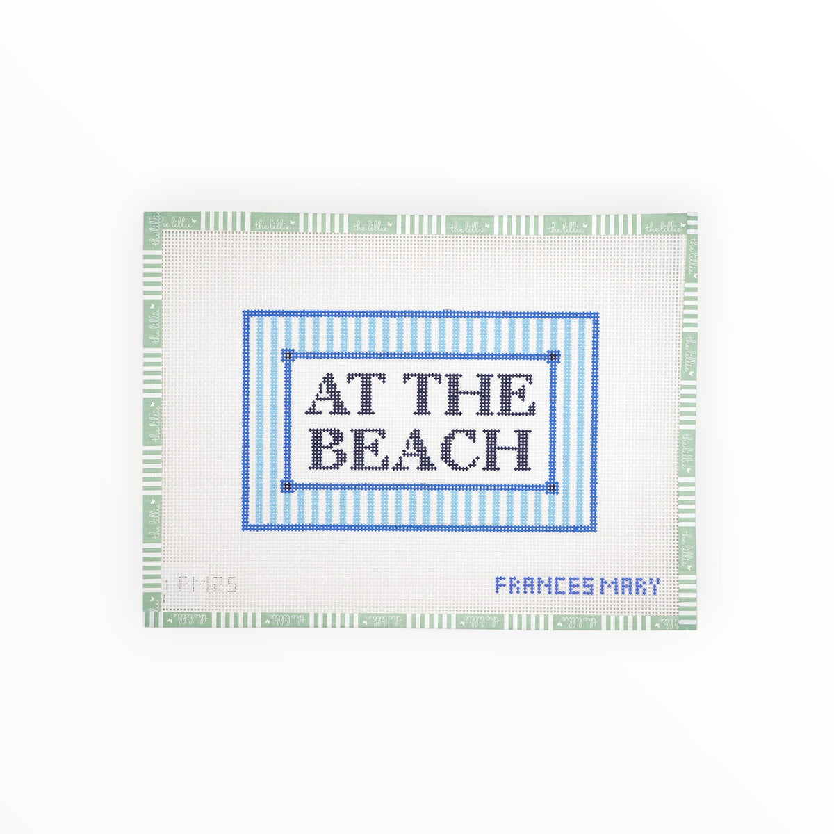 At the Beach needlepoint canvas by Frances Mary Needlepoint