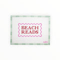 Beach Reads needlepoint canvas by Love Knot Needlepoint