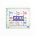 Mahj Tile Pouch needlepoint canvas