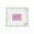 NOPE needlepoint canvas by 4stitchesandgiggles