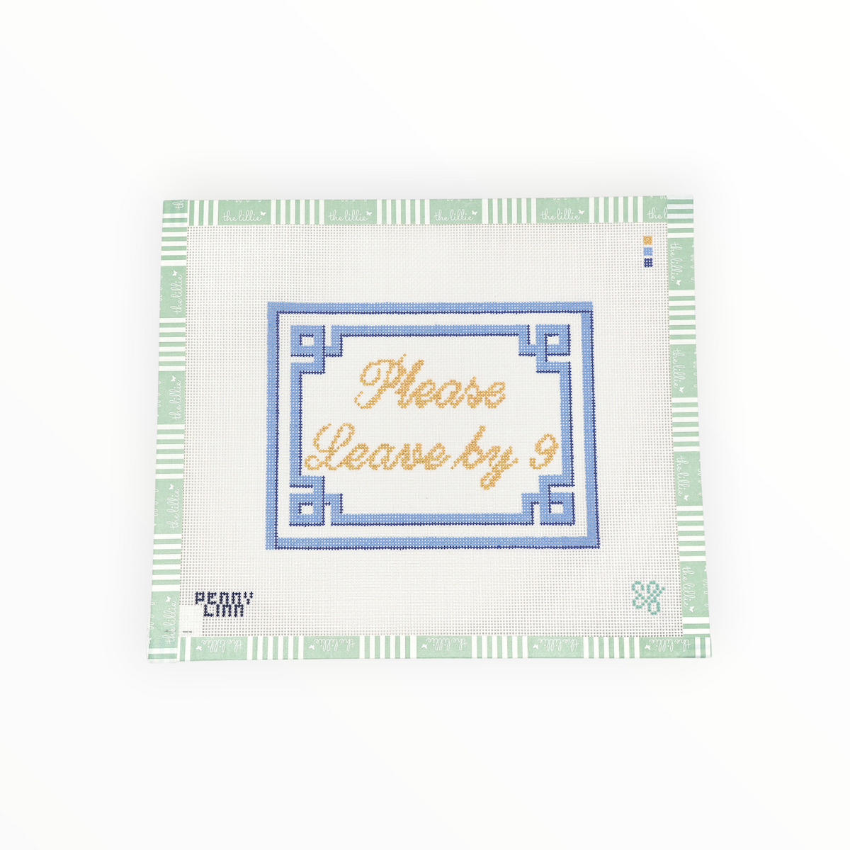 Please Leave by 9 needlepoint canvas by SG Designs