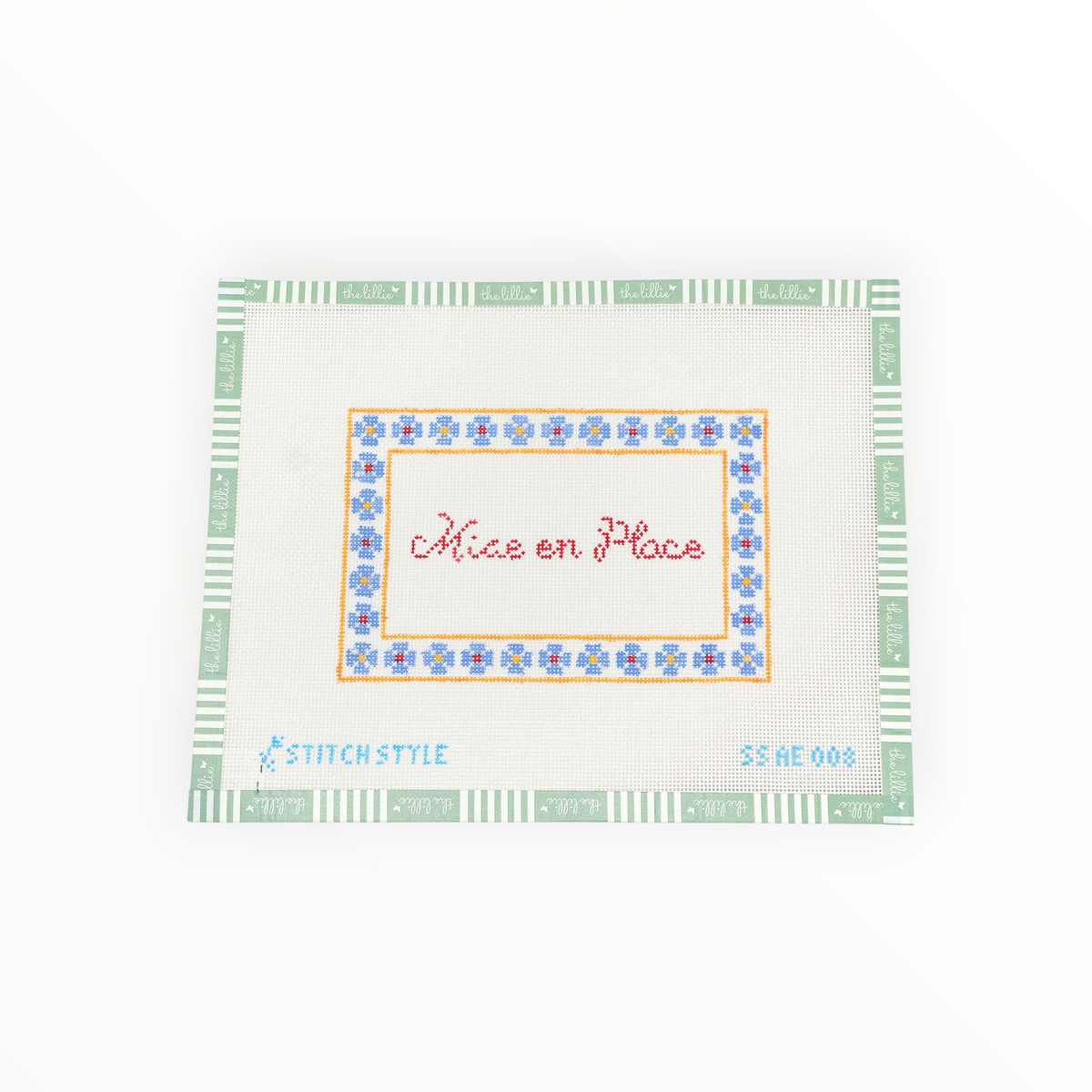 Mise en Place needlepoint canvas by Stitch Style