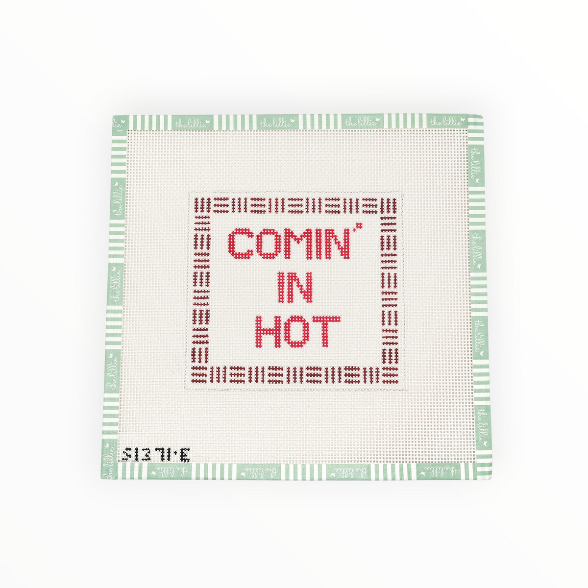 Comin in Hot needlepoint canvas by KCN Designers