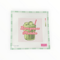 Love You So Matcha needlepoint canvas by Lucky Lotus