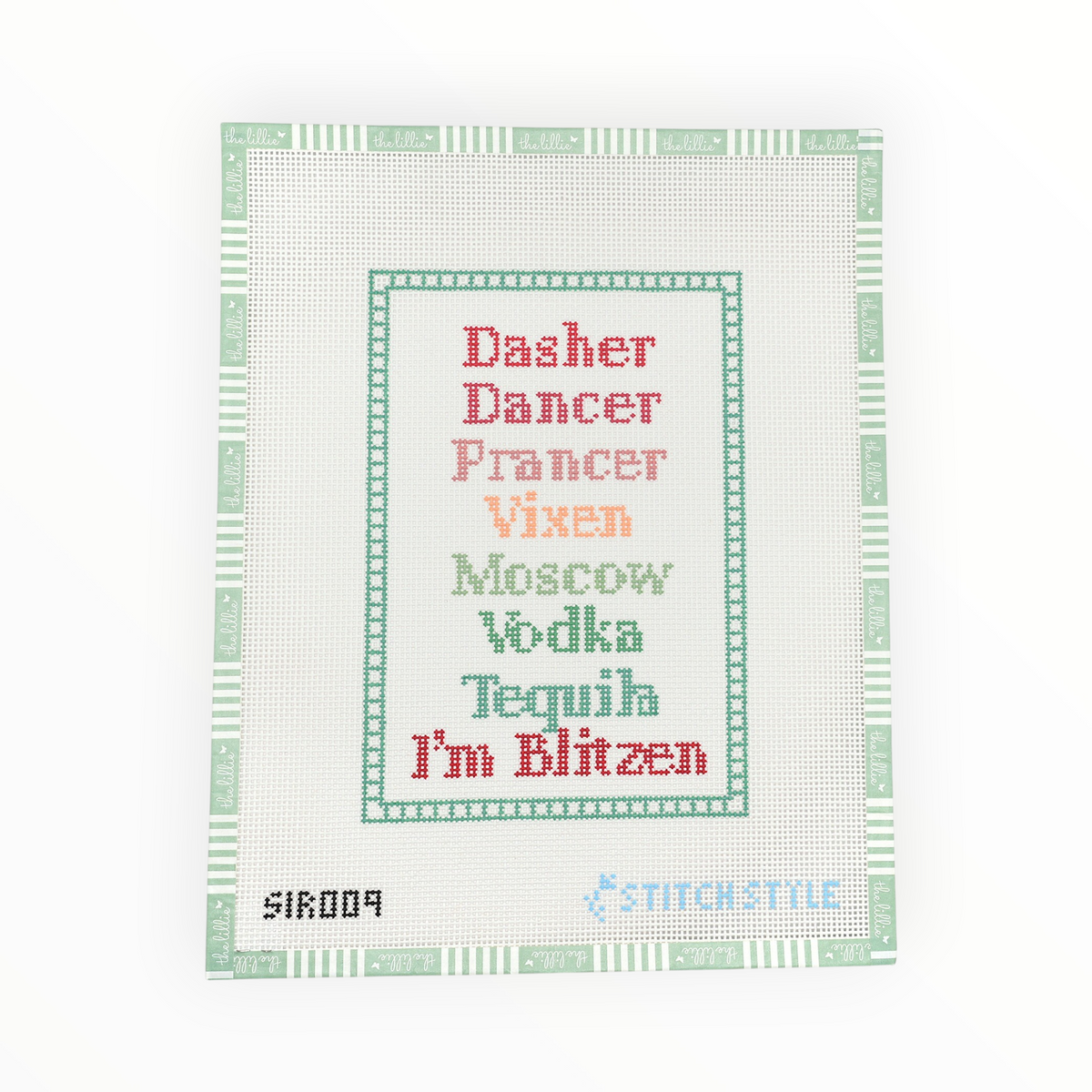 Sirsee: Naughty Reindeer needlepoint canvas by Stitch Style