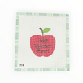 Teacher's Apple needlepoint canvas by KCN Designers
