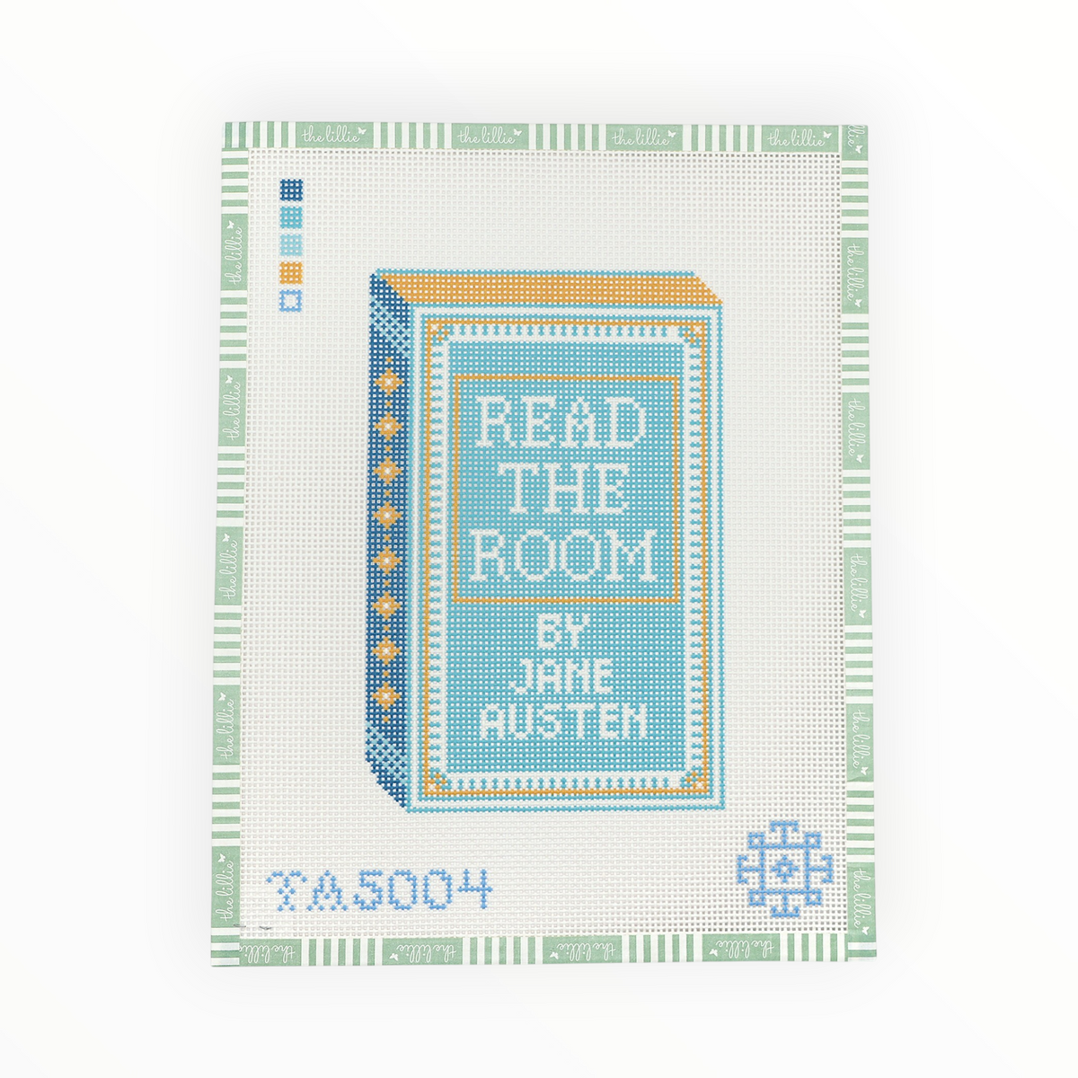 Read the Room needlepoint canvas by KCN Designers