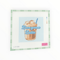 Love You A Latte needlepoint canvas by Lucky Lotus