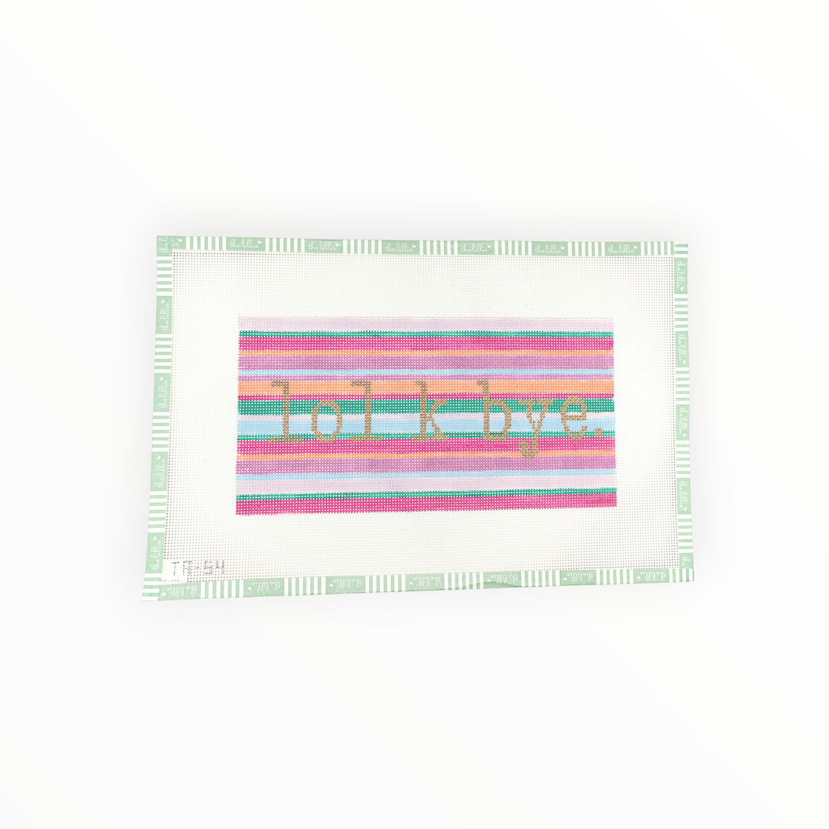 lol k bye needlepoint canvas by KCN Designers