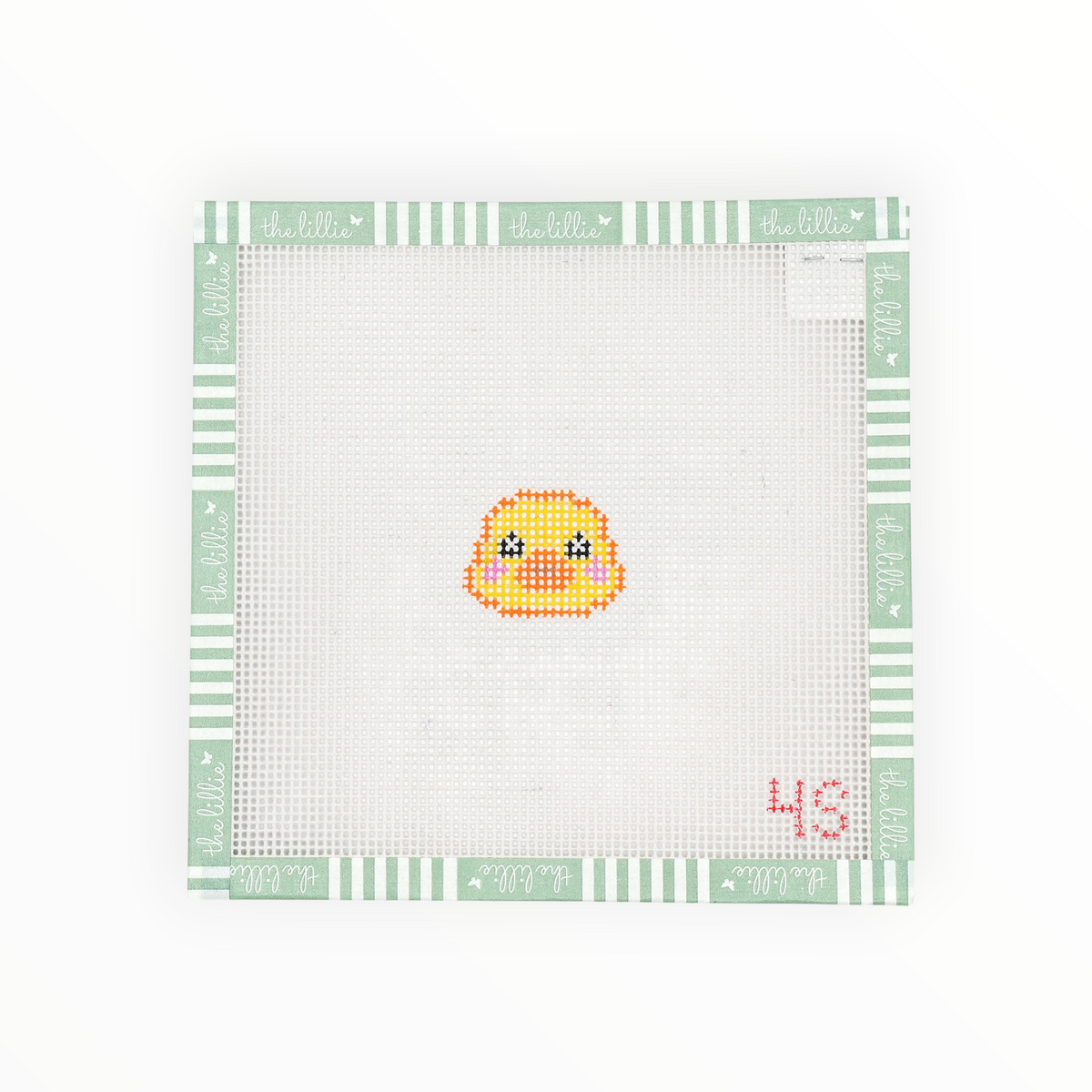 Little Duck Bag Charm needlepoint canvas by 4stitchesandgiggles