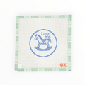 Delft Little One Baby Ornament needlepoint canvas by Oz Needle and Thread