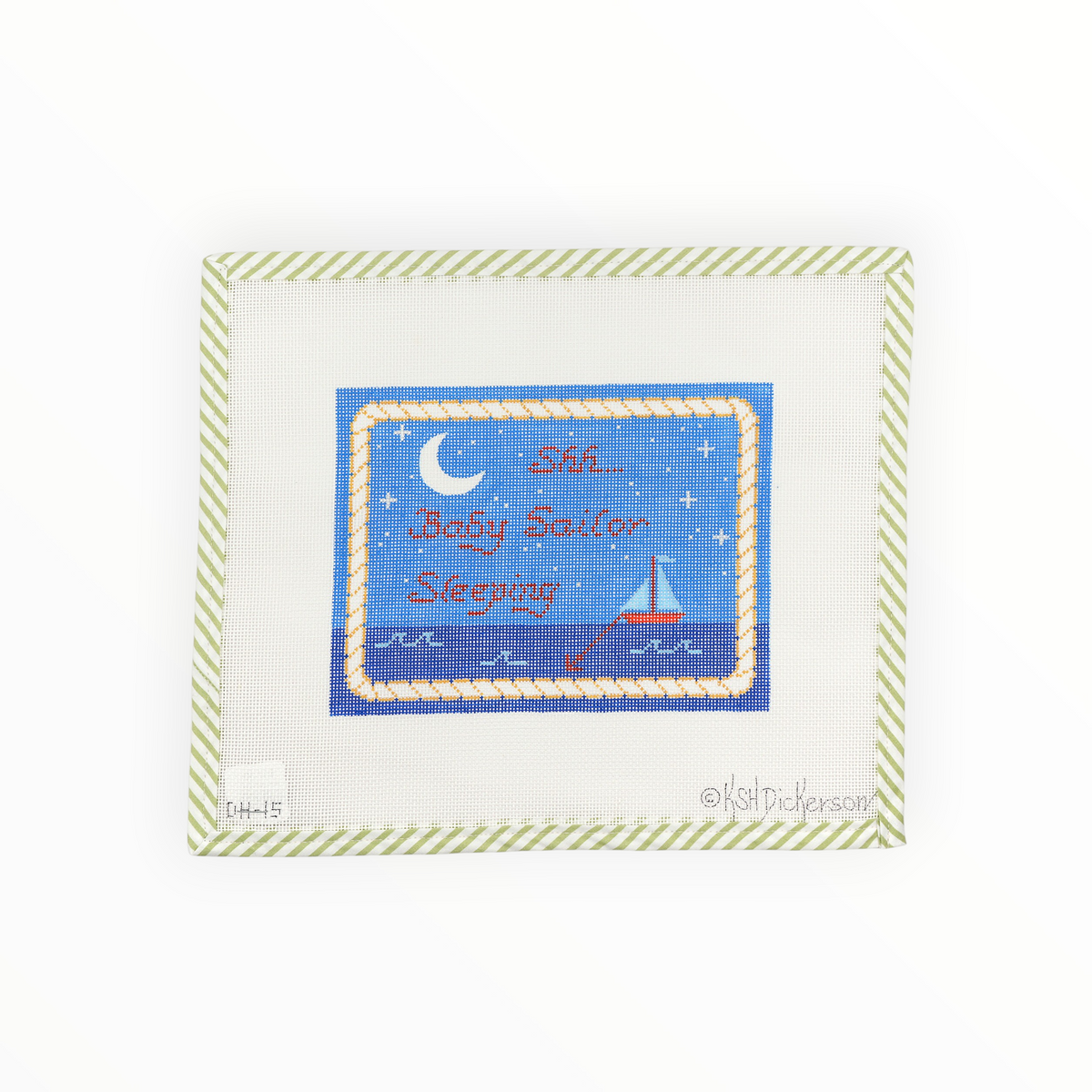 SHH Baby Sleeping needlepoint canvas by Kate Dickerson