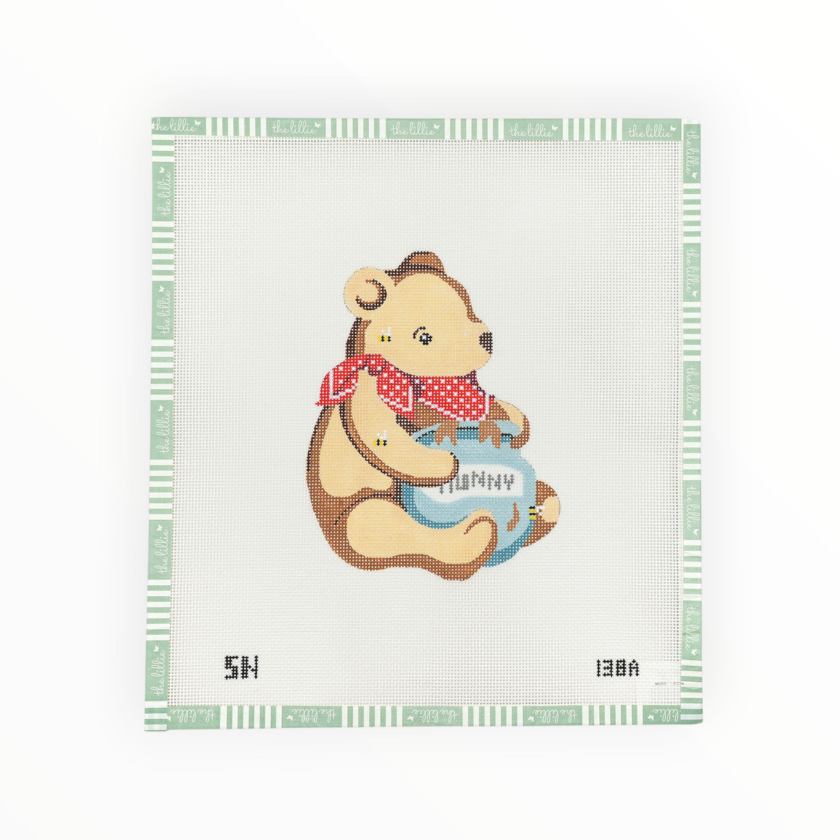Winnie the Pooh Ornament needlepoint canvas by Colonial Needle