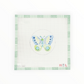 Butterfly Round needlepoint canvas by The Gingham Stitchery