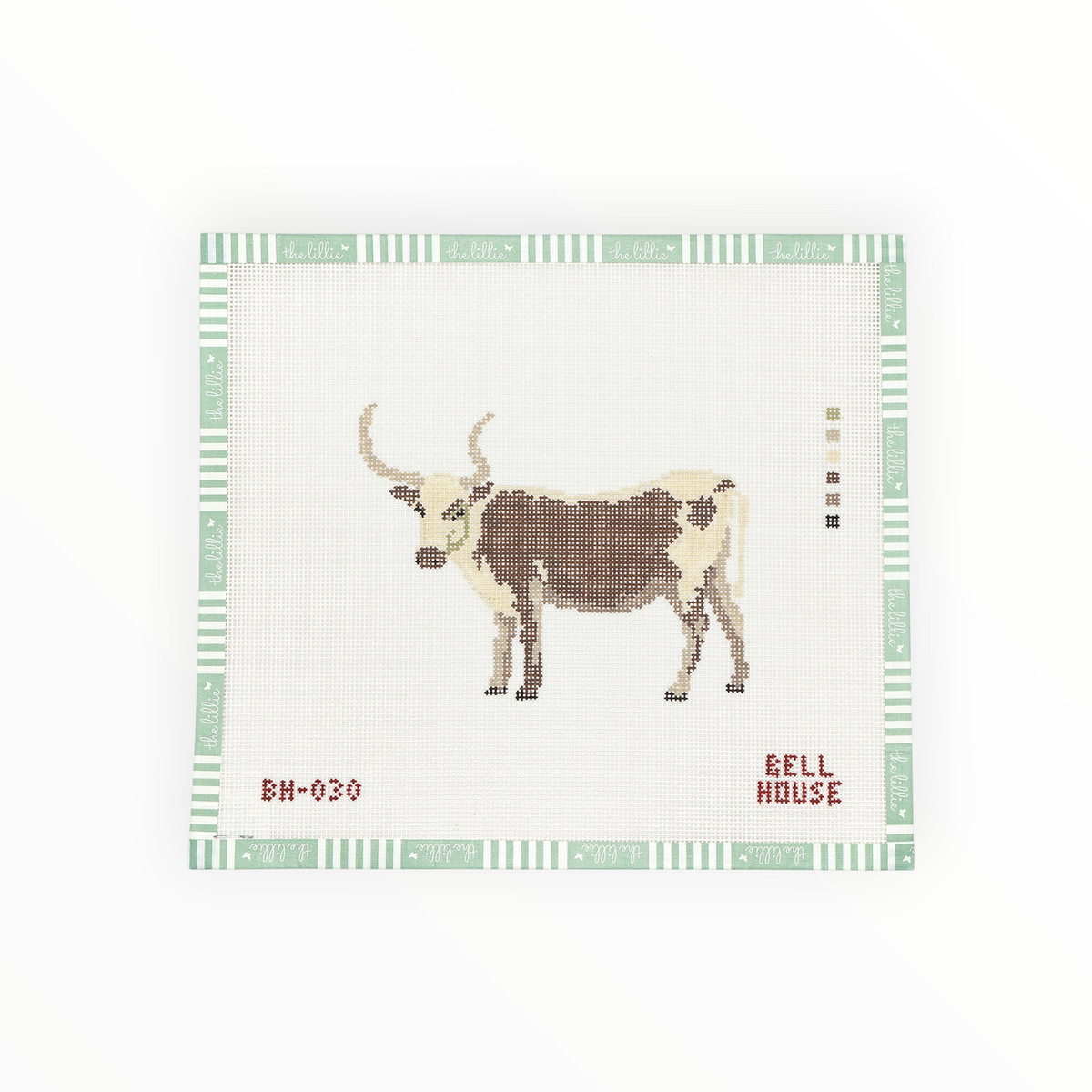 Longhorn needlepoint canvas by Bell House Designs