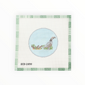 Hunting Quail Round needlepoint canvas by KCN Designers