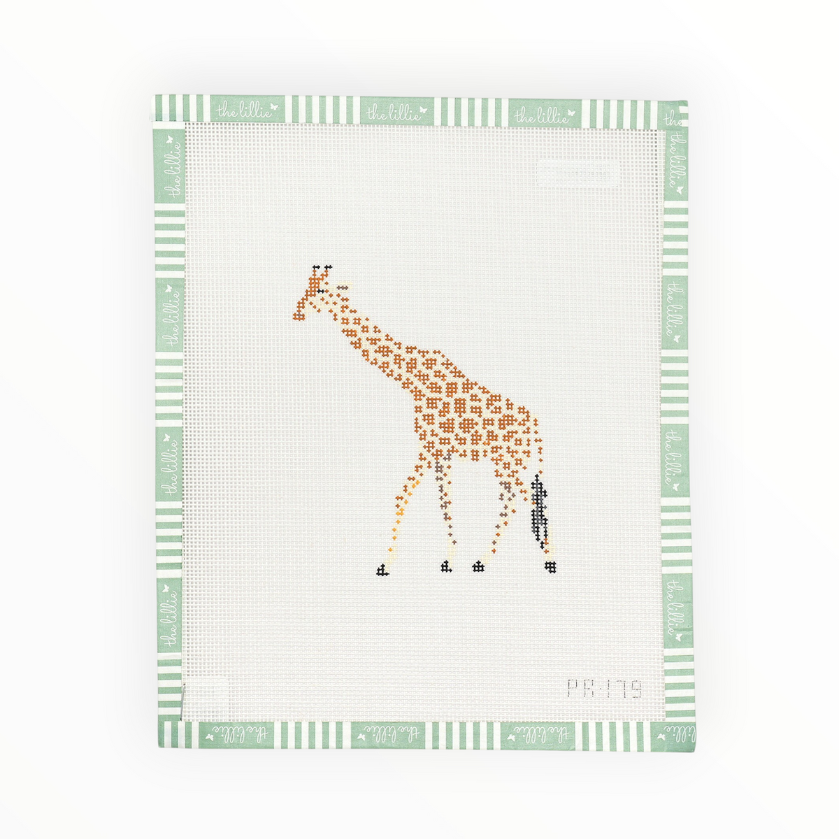 Giraffe needlepoint canvas by Pip & Roo