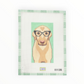 Yellow Lab with Glasses needlepoint canvas by Susan Battle Needlepoint