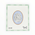 The Tibetan Terrier Cameo needlepoint canvas by Atlantic Blue Canvas