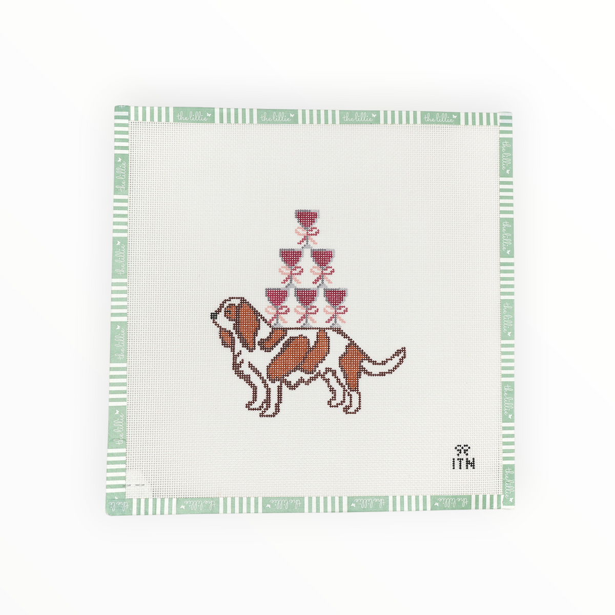 King of Cabernet needlepoint canvas