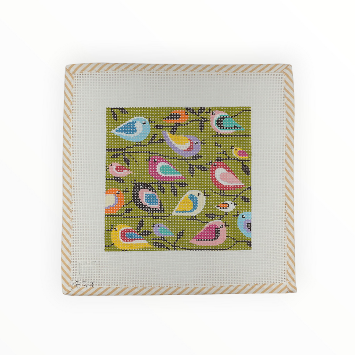 Birds of Different Color needlepoint canvas