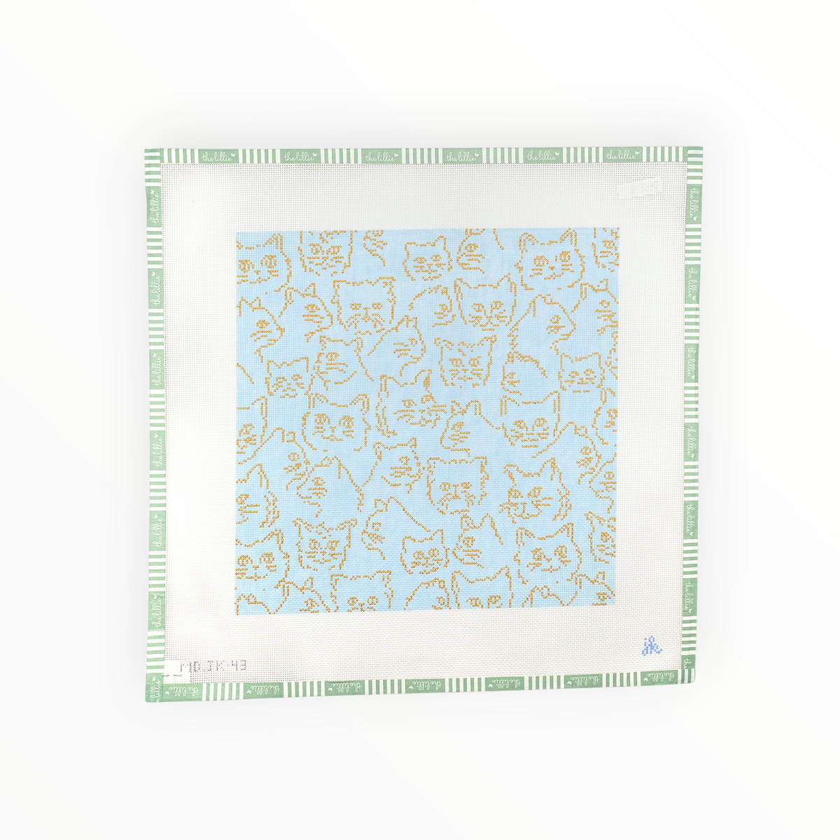 Gaggle of Cats needlepoint canvas by Mopsey