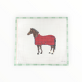 Brown Horse / Red Blanket needlepoint canvas by Stitchtent