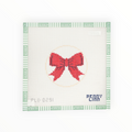 Beginner Bow Red needlepoint canvas by Penny Linn Designs