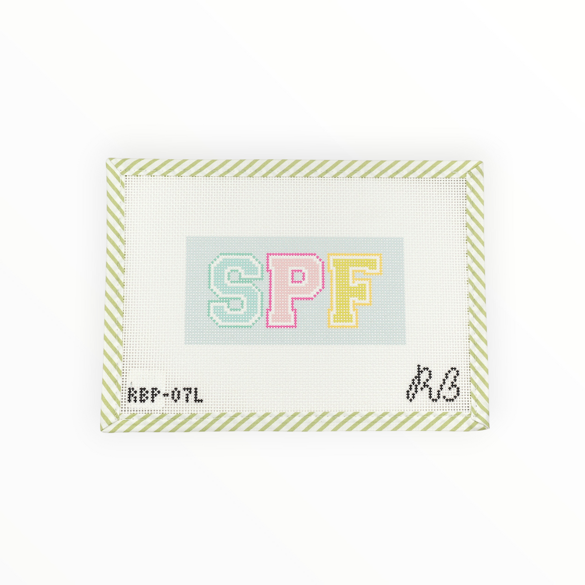 SPF needlepoint canvas by Rachel Barri Designs