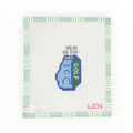 Blue Golf Bag needlepoint canvas by Love Knot Needlepoint