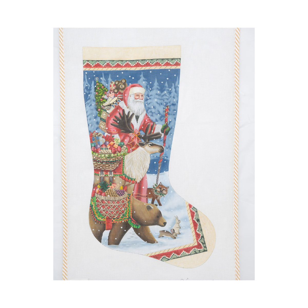 Christmas Offerings Stocking | Needlepoint Canvas