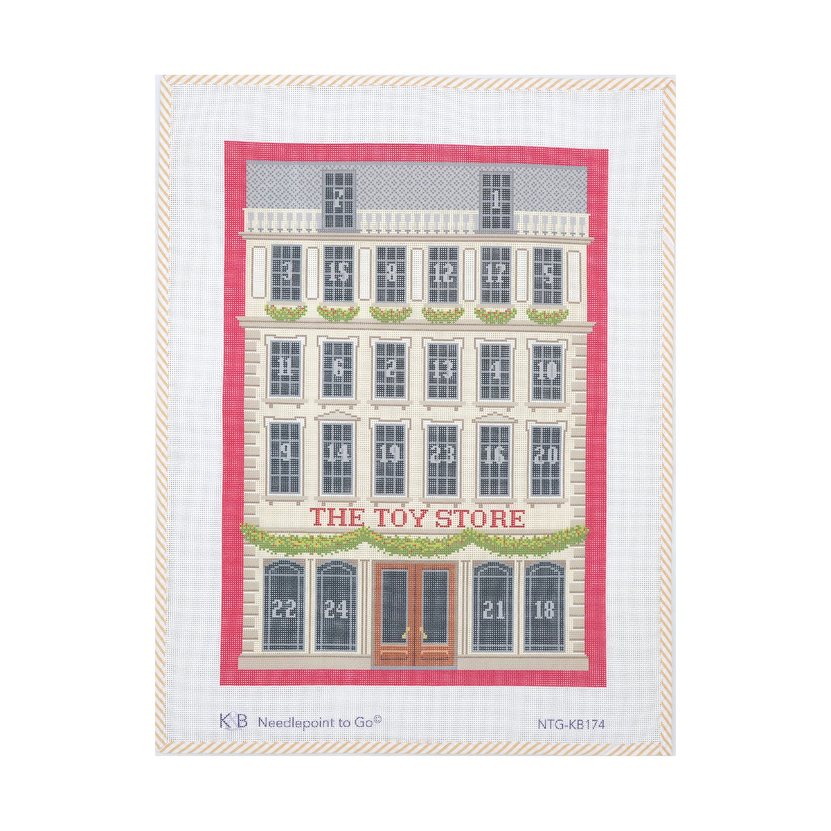 Toy Store Advent Calendar | Needlepoint Canvas