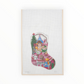 Little Girl Tea Party Stocking | Needlepoint Canvas