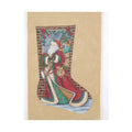 Santa Delivering Stocking | Needlepoint Canvas