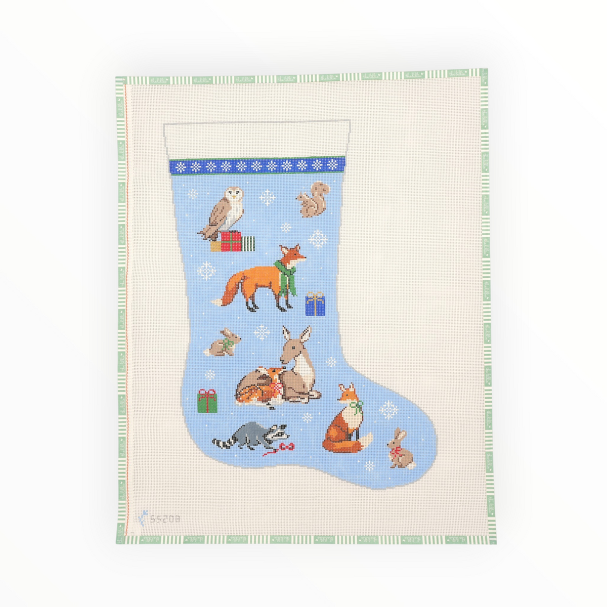 Christmas Forest Stocking | Needlepoint Canvas