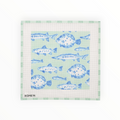 Green and Blue Fish Pillow / Frame | Needlepoint Canvas