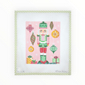 Nutcracker with Hanging Baubles needlepoint canvas by Kate Dickerson