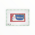 Night Sky Santa "Welcome", Sign - 13 mesh needlepoint canvas by Susan Roberts Needlepoint