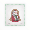 Santa and Kitty needlepoint canvas by Victoria Whitson