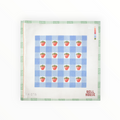 Strawberry Plaid 8" needlepoint canvas by Bell House Designs